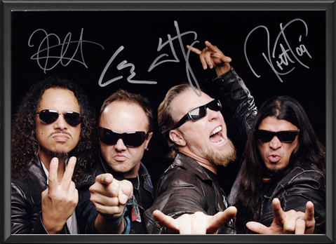 Metallica - Signed Music Print